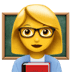 👩‍🏫 woman teacher display on Apple